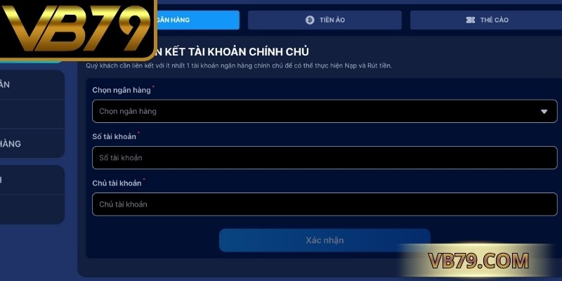 rút tiền vb79